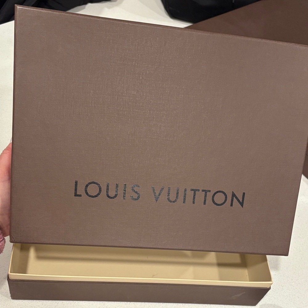 Louis Vuitton Taupe and Cream Box